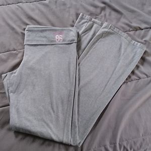 Pink vintage grey yoga pants